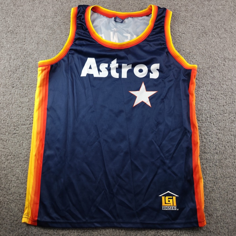 Houston Astros Jeremy Pena 3 Jersey Tank Tequila Sunrise Rainbow XL Stadium